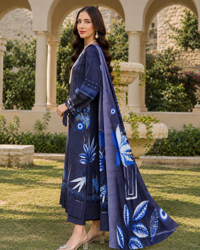 Digital Printed Lawn 3-Piece Suit