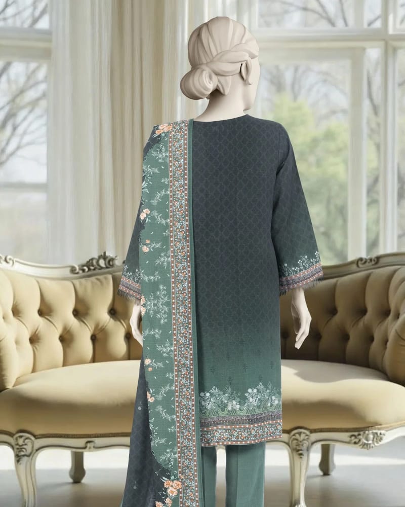 PRINTED KHADDAR 3PCS UNSTITCHED