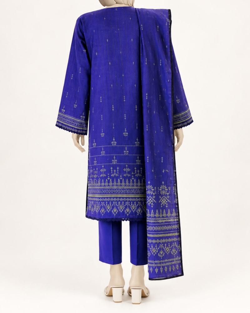 PRINTED KHADDAR 3PCS UNSTITCHED