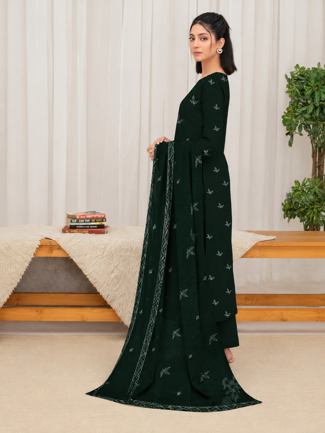 3pc Embroidered Lawn Suit [CD-085 D-03]