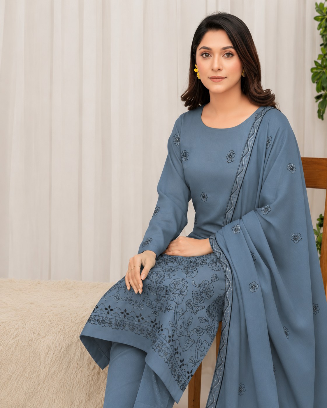 3pc Embroidered Lawn Suit [CD-085 D-06]