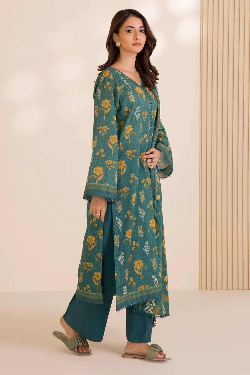 3 Piece Printed Cotton