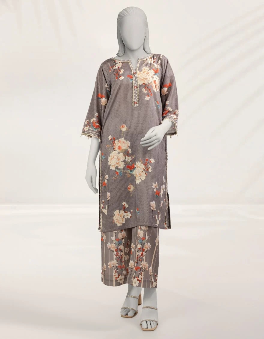 multicolor digital printed cambric unstitched 2pc