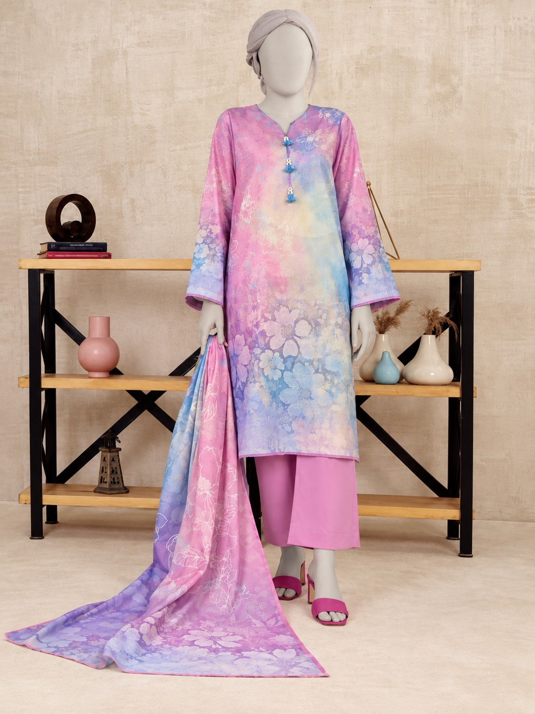 PRINTED KHADDAR 3PCS UNSTITCHED