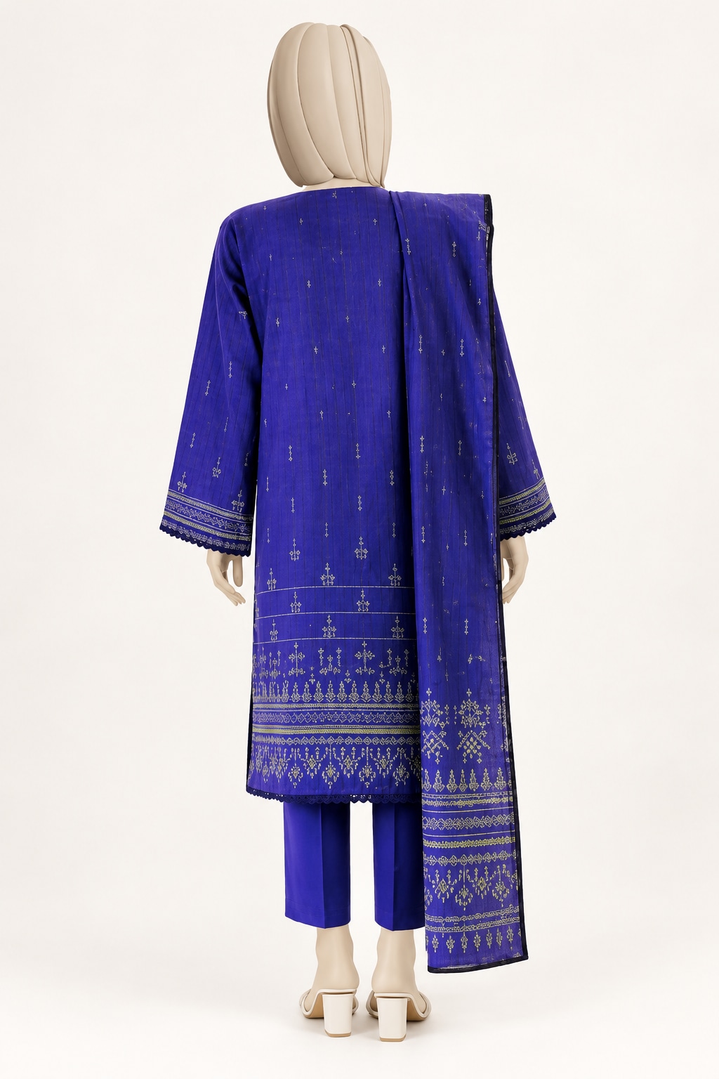 PRINTED KHADDAR 3PCS UNSTITCHED