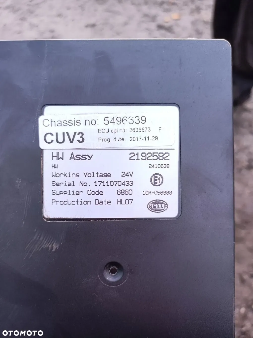 SCANIA EURO 6 NTG R S STEROWNIK MODUŁ ŚWIATEŁ CUV3 VIS 2192582 5496639