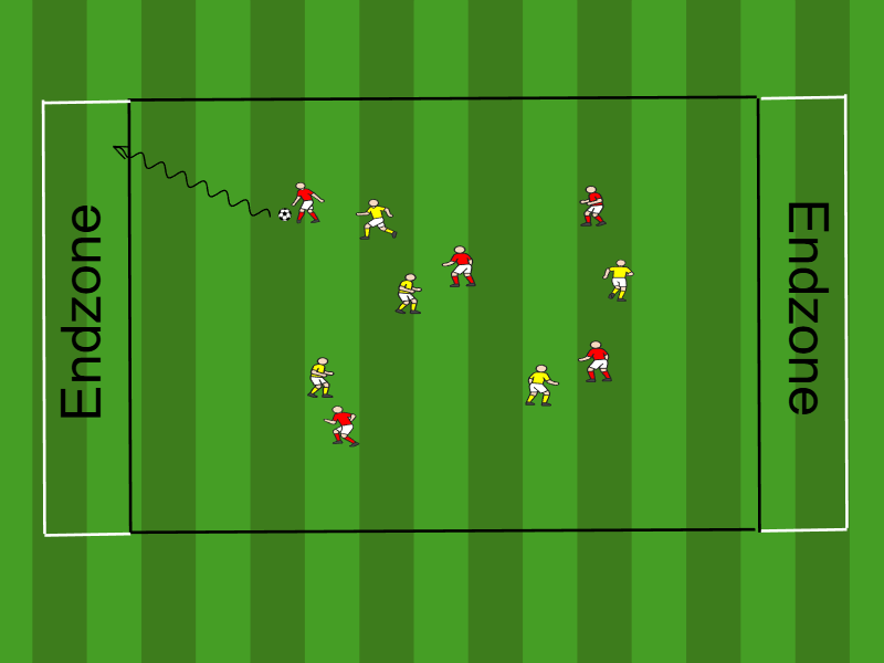 Ballhalten mit Zielzonen / Dribbling