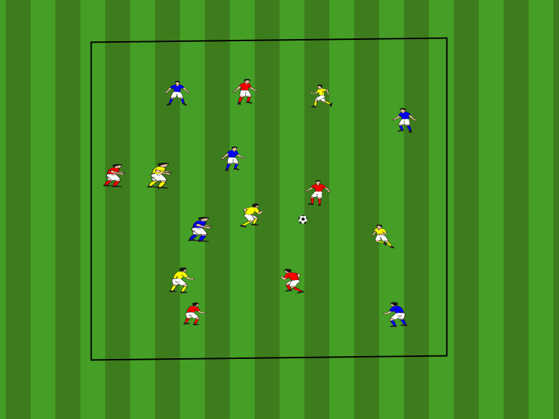 Ballhalten mit 3 Teams