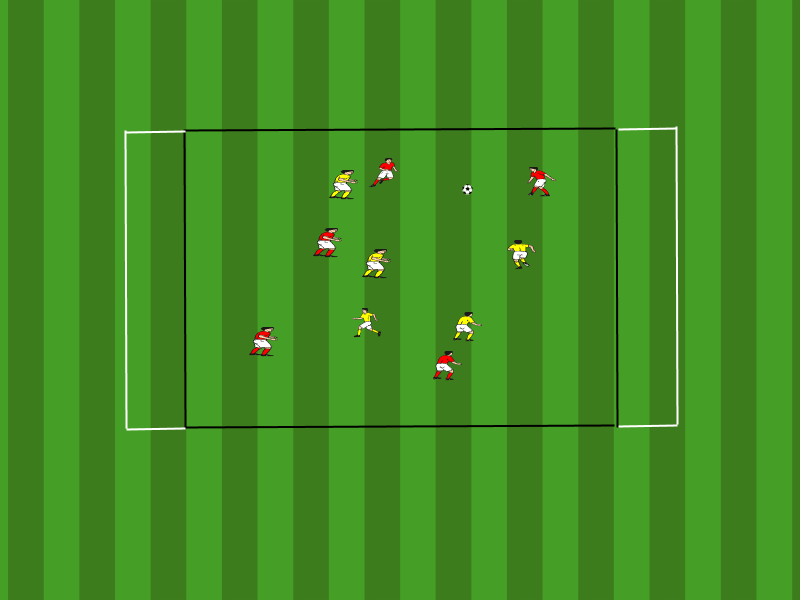 Ballhalten mit Zielzonen / Def