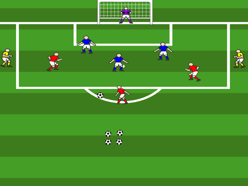 3vs3 mit 2 Aussenspieler Schnell in Abschlusssituationen kommen