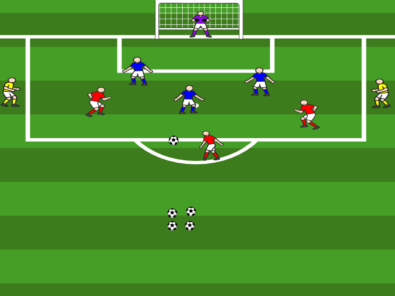 3vs3 mit 2 Aussenspieler Schnell in Abschlusssituationen kommen
