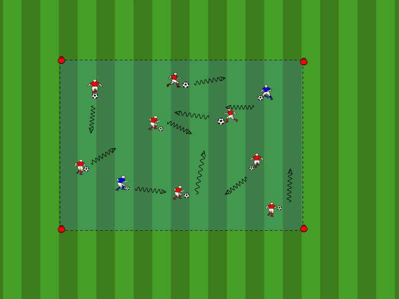 Fangspiel mit Ball / Dribbling