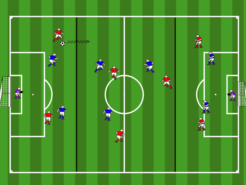 7vs7 in 3 Zonen / Ballkontrolle, Dribbling
