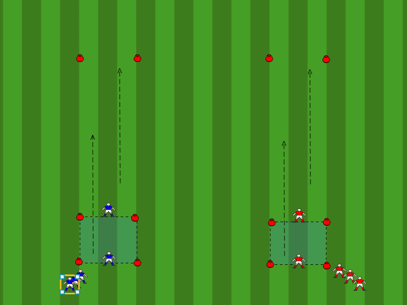 Rückwärtsbewegung / Antritt