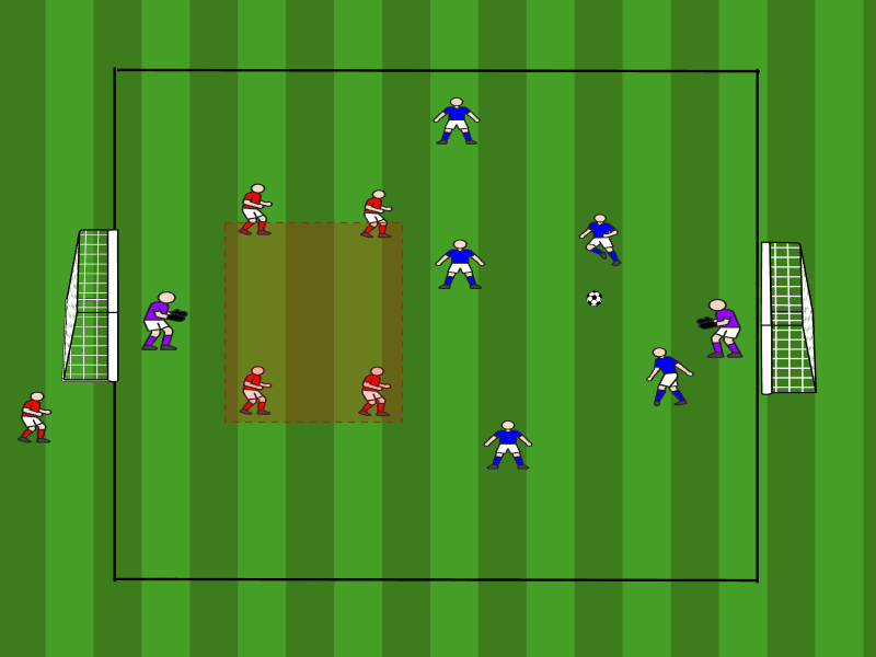 5vs4 Unterzahlspiel / Kompaktheit in Tiefe und Breite