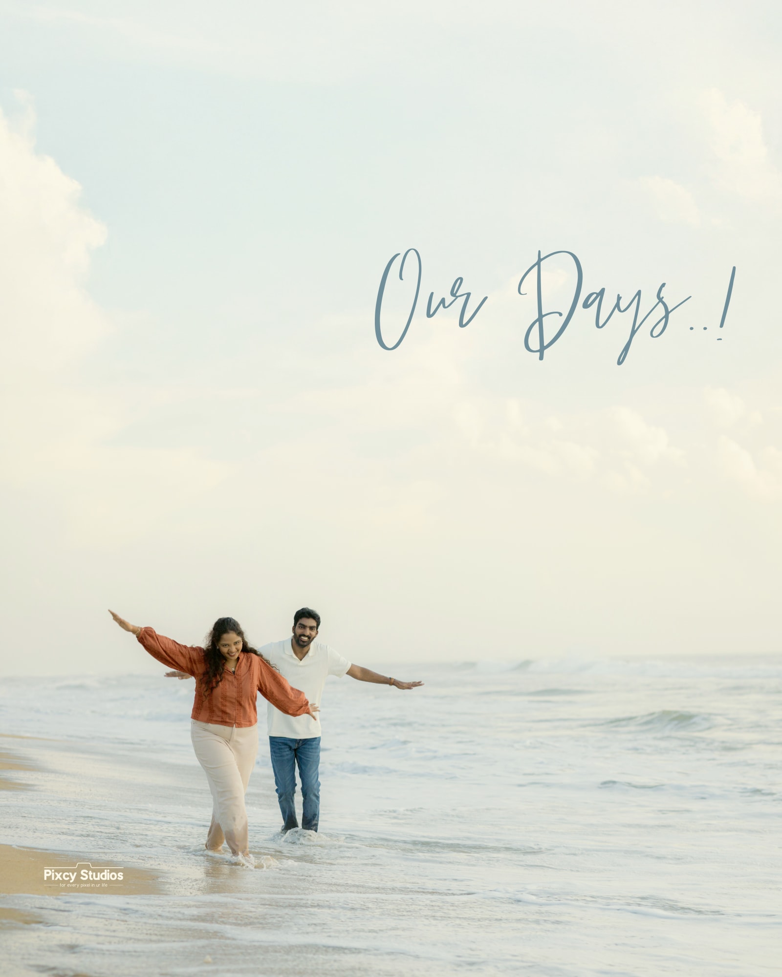 Couple during a pre-wedding photoshoot by Pixcy Studios