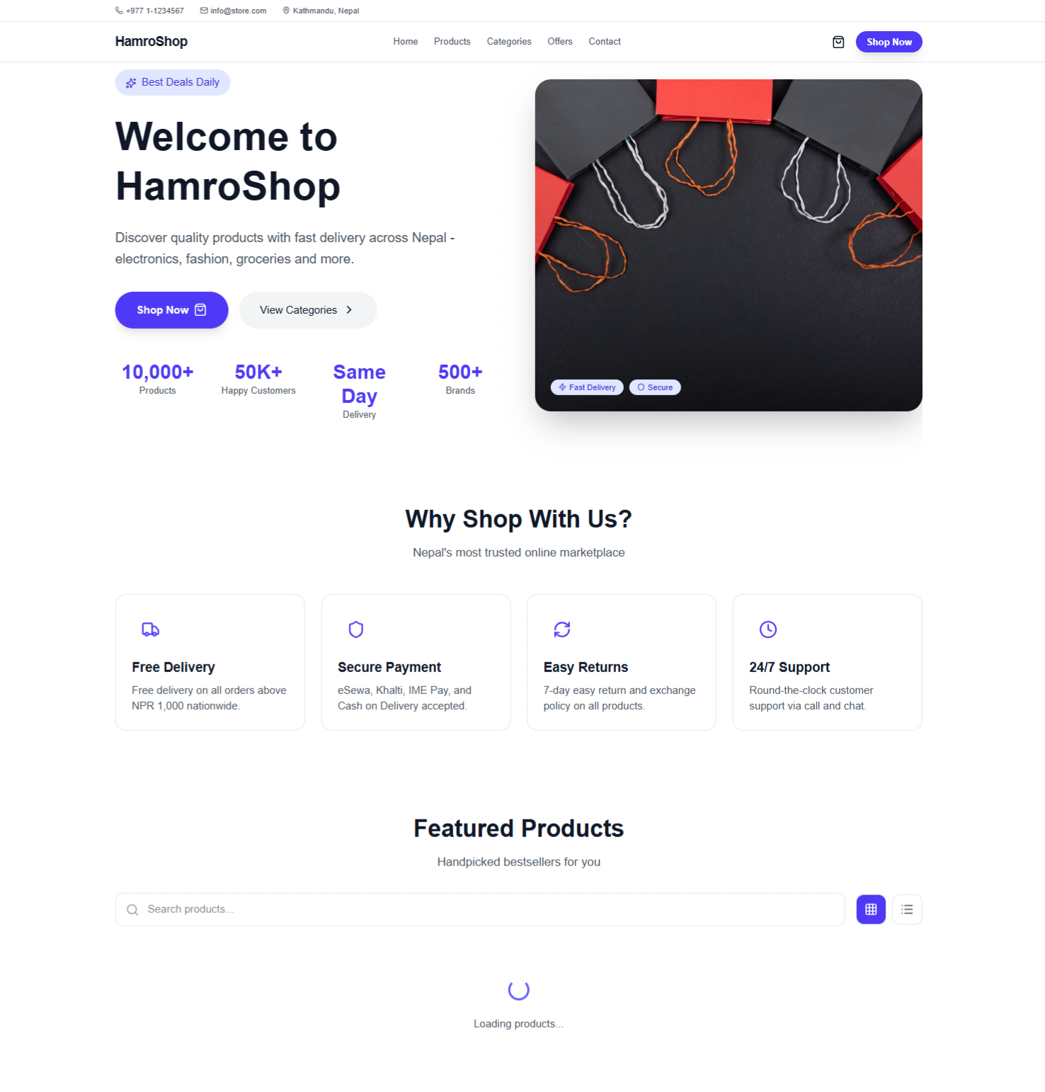 Light General E-Commerce Store