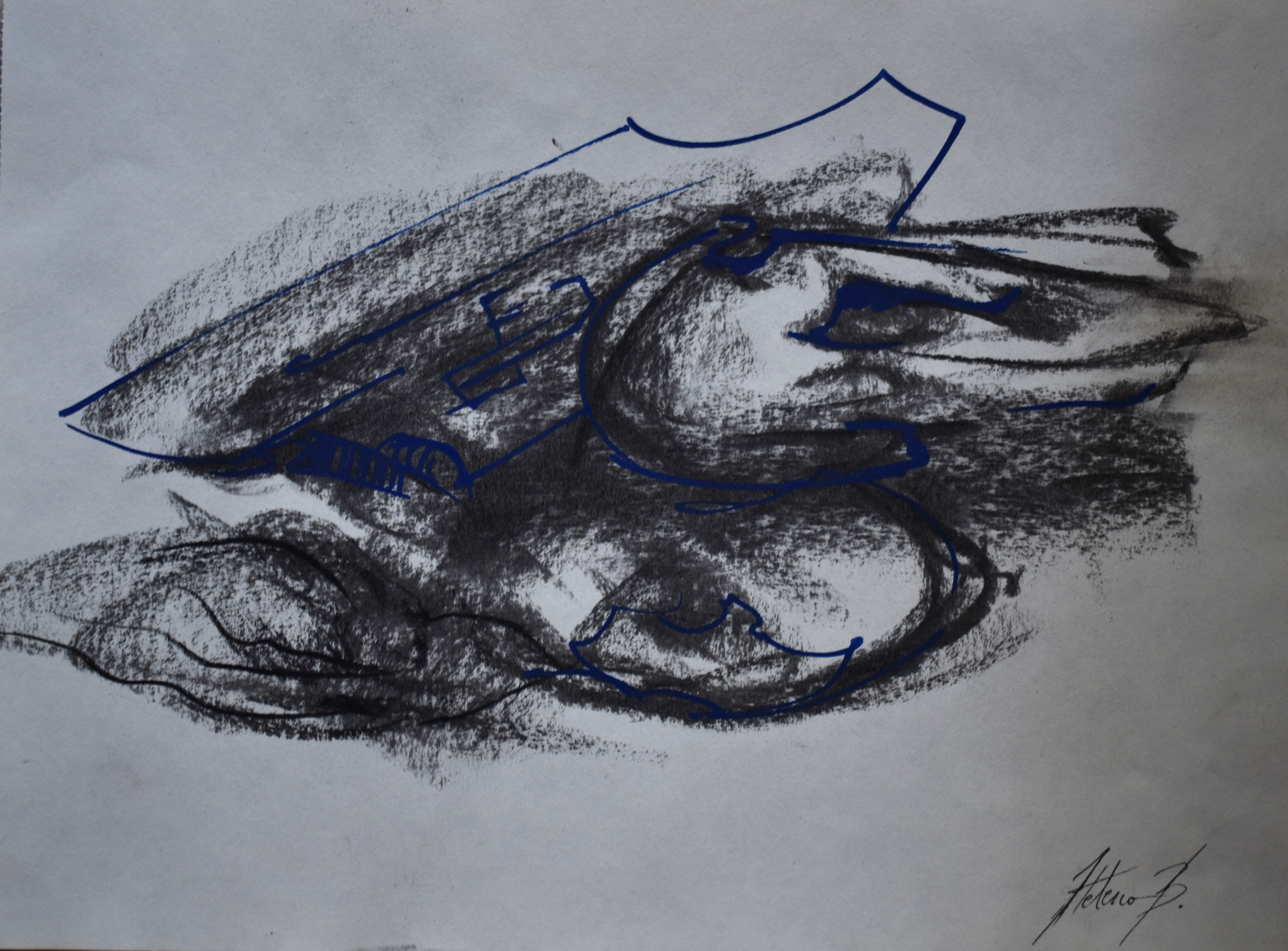 Artwork of Helena Blagojevic, name:Untitled, dimensions: 29 cm x 43 cm , technique: mixed media, made in year: 2023