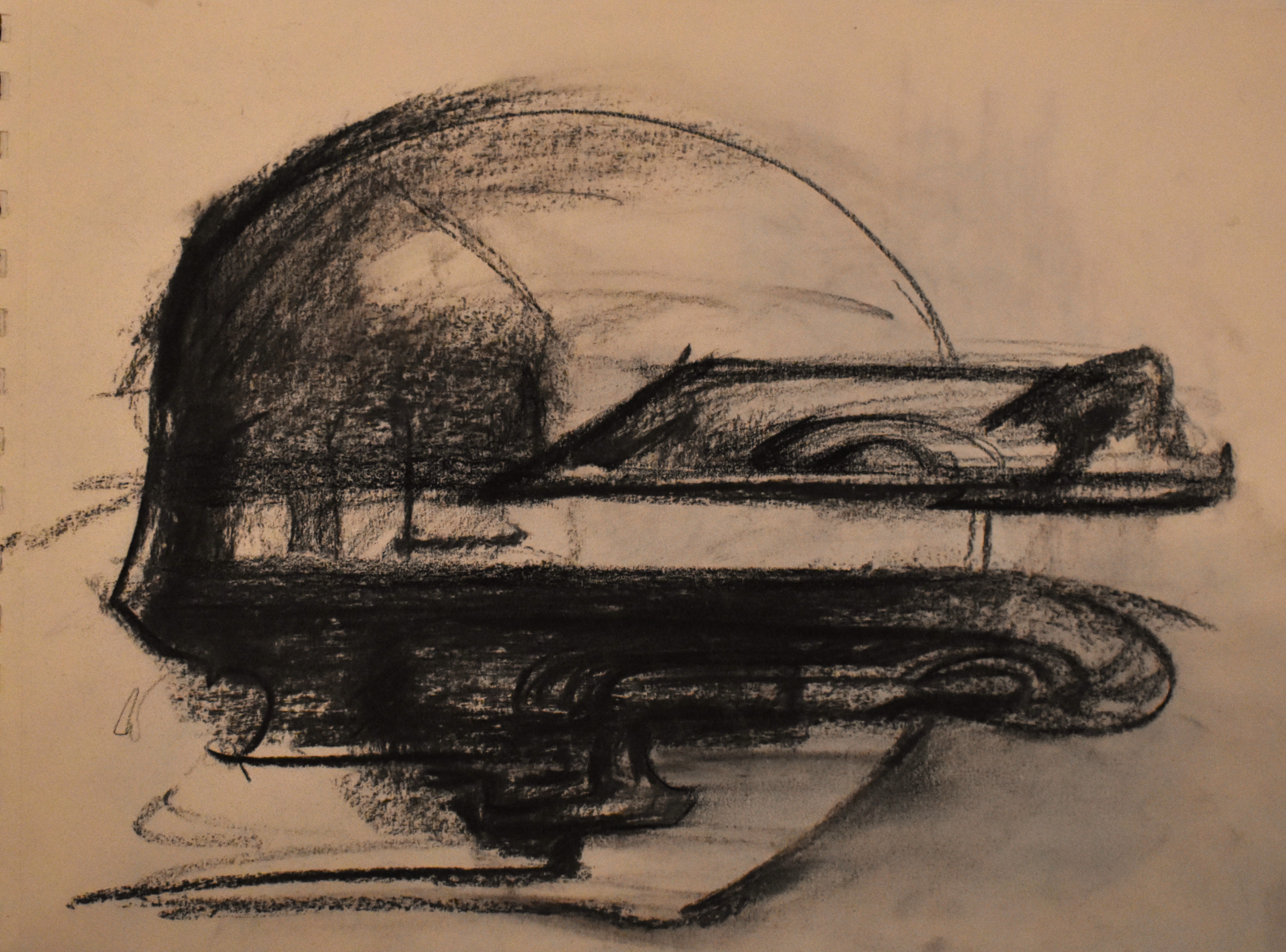 Artwork of Helena Blagojevic, name:Untitled, dimensions: 29 cm x 42 cm , technique: charcoal, made in year: 2023