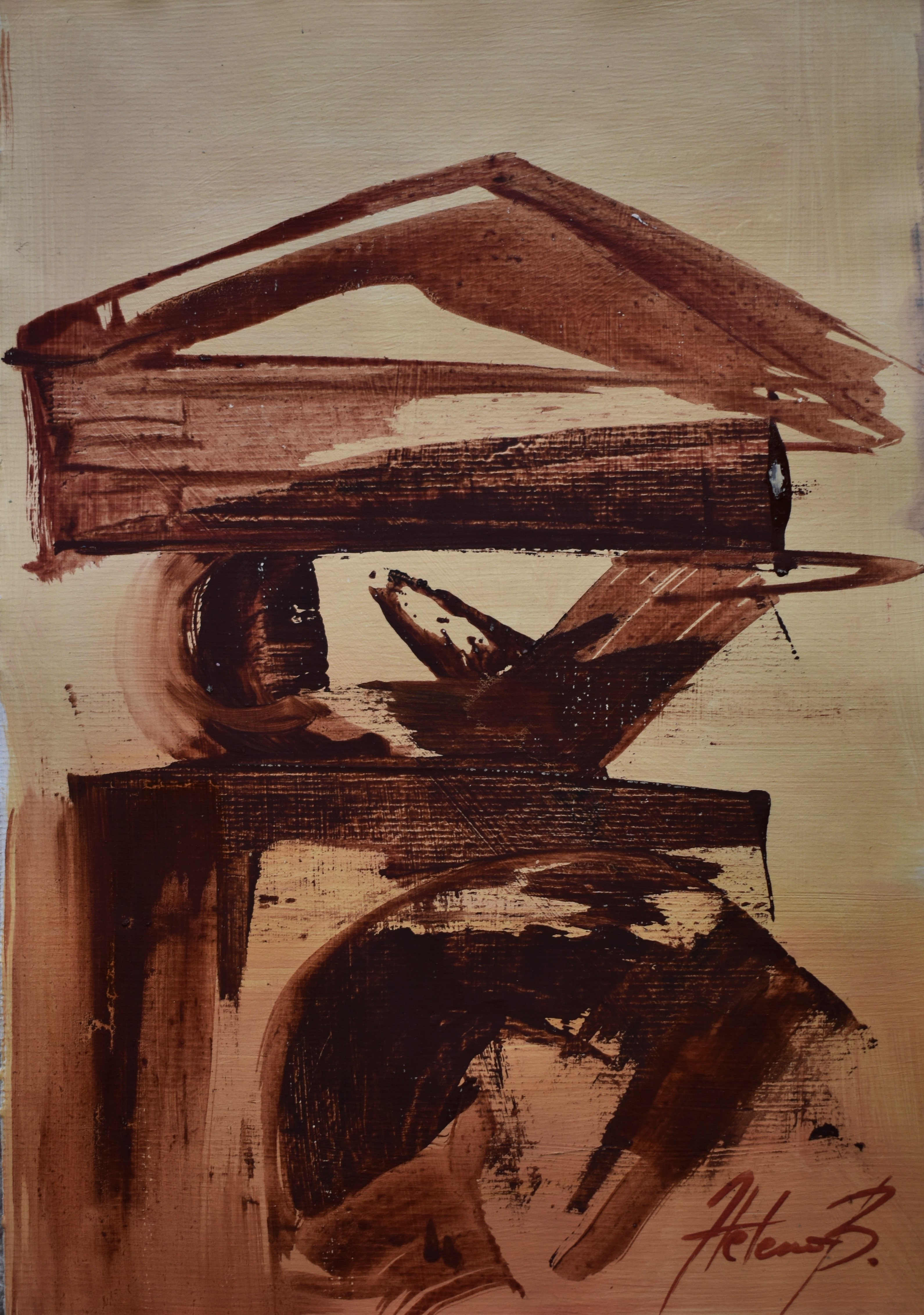 Artwork of Helena Blagojevic, name:Untitled, dimensions: 29 cm x 21 cm , technique: oil on canvas, made in year: 2024