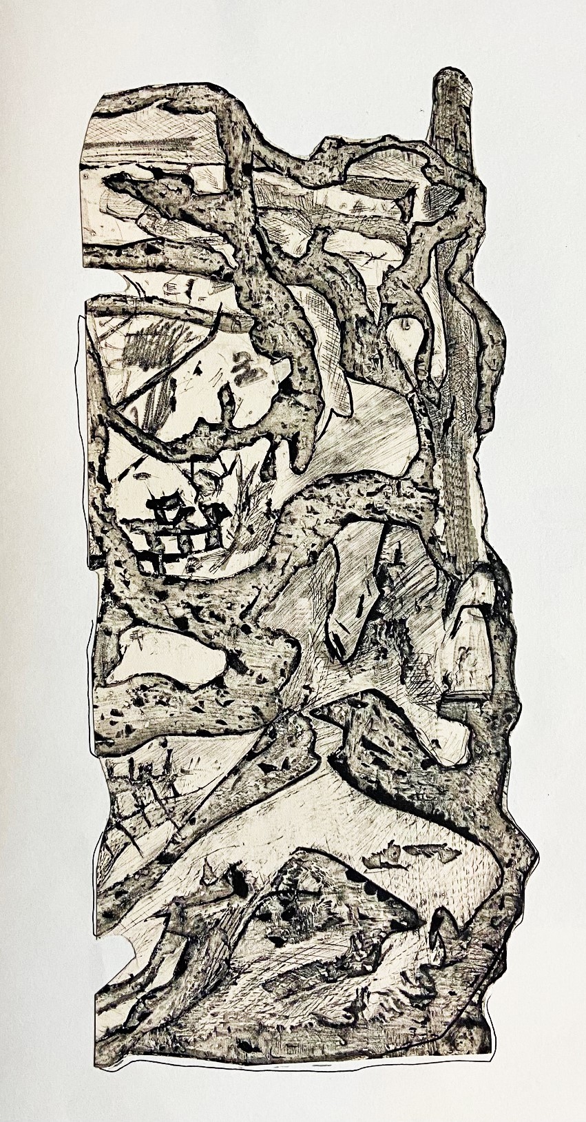 Name:Untitled, dimensions: 12cm x 20cm, technique: ink on paper