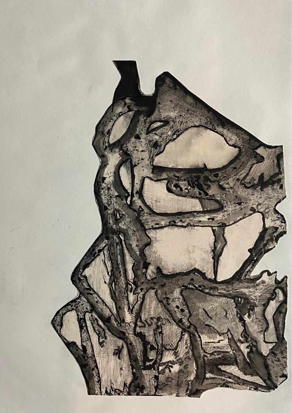 Name:“Kombinacija”, dimensions: 27cm x 37cm, technique: ink on paper