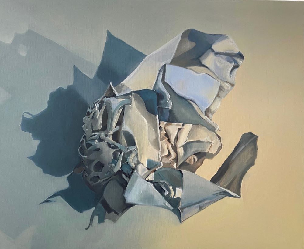 Name:“Irelevantno”, dimensions: 60cm x 50cm, technique: oil on canvas