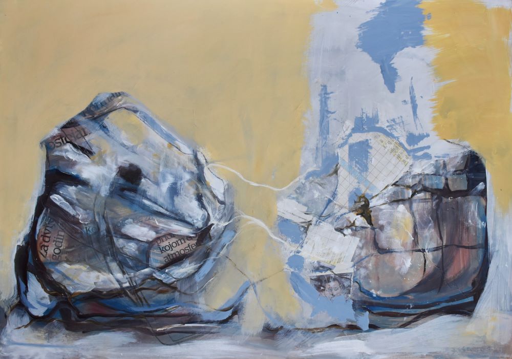 Name:“Misli”, dimensions: 100cm x 70cm, technique: acrylic on paperboard