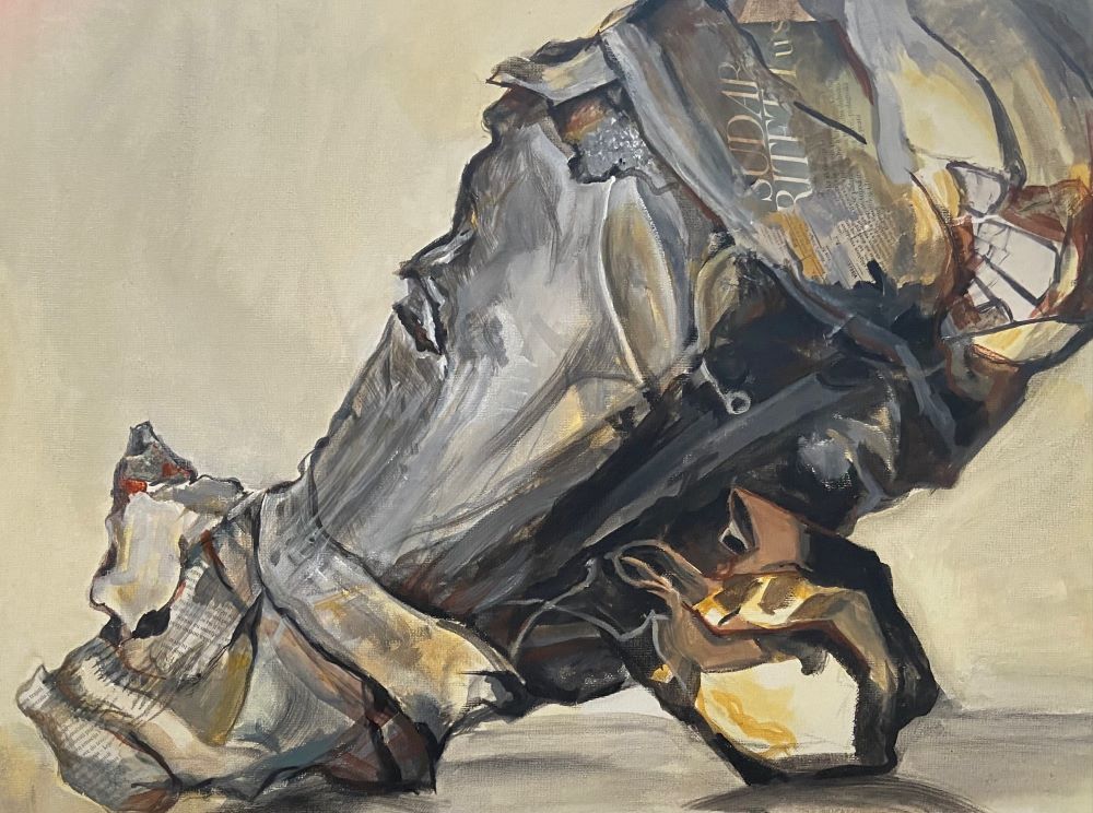 Name:“Neshvaćena kompozicija”, dimensions: 45cm x 60cm, technique: acrylic on canvas