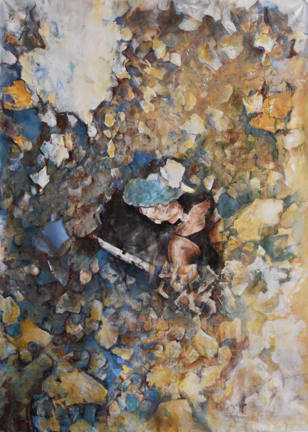Name:“Sjećanje”, dimensions: 150cm x 208cm, technique: acrylic on canvas