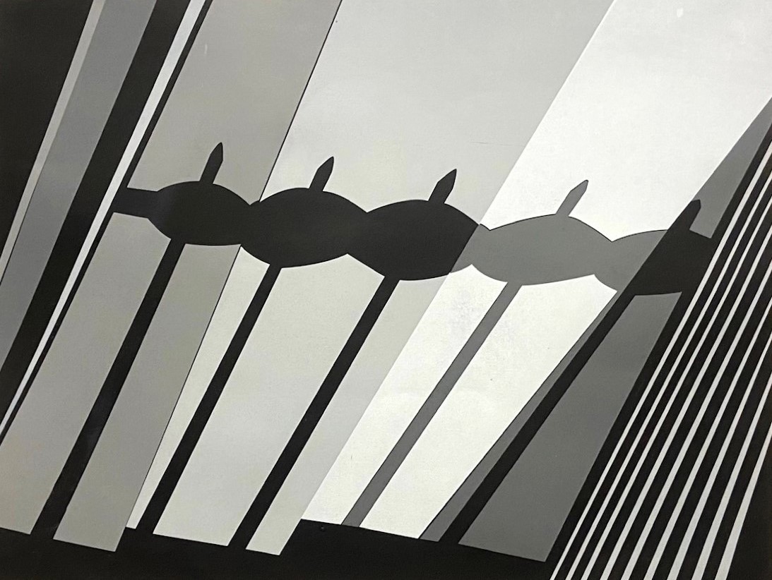 Name:“Radijator”, dimensions: 100cm x 70cm, technique: screen printing
