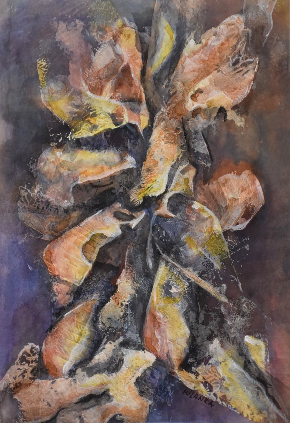 Name:“Čarolija”, dimensions: 20cm x 30cm, technique: mixed media