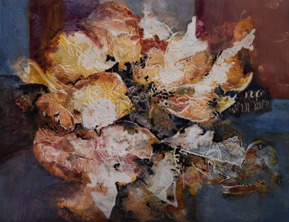 Name:“Mistika”, dimensions: 45cm x 30cm, technique: mixed media