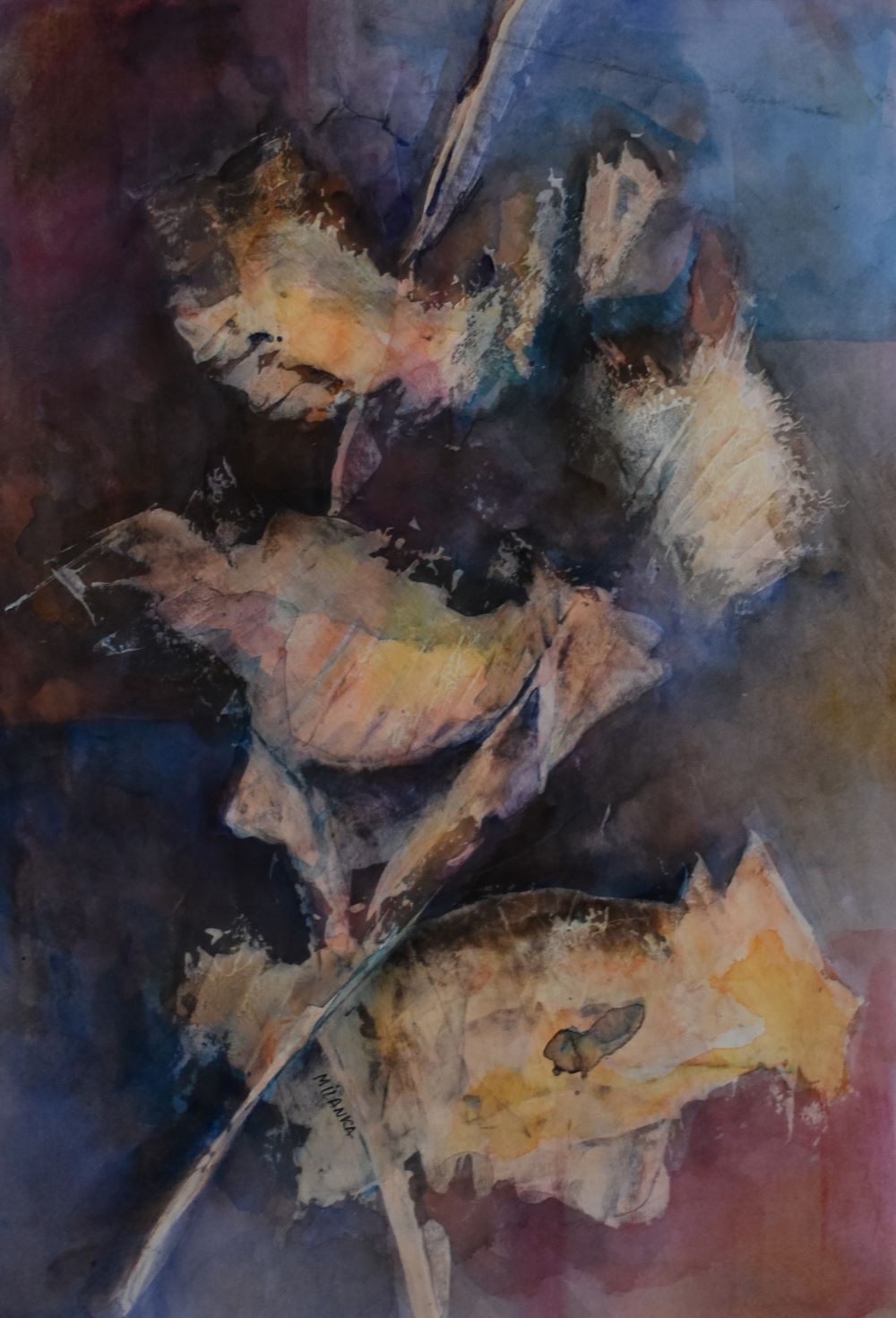 Name:“Sjena”, dimensions: 19cm x 30cm, technique: mixed media