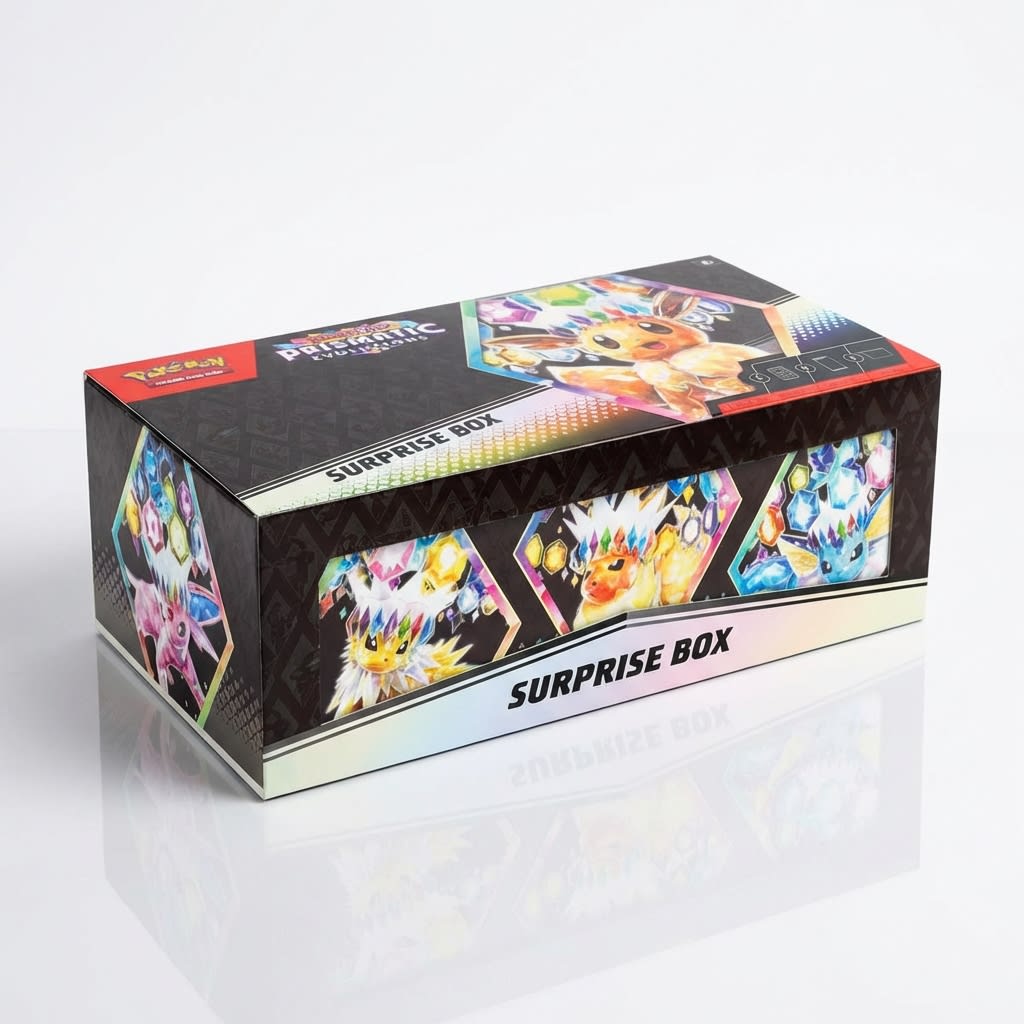 Pokemon TCG Scarlet and Violet Prismatic Evolutions Surprise Box ENG