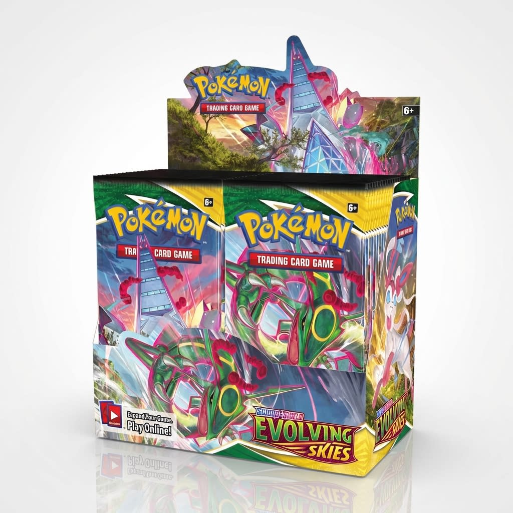 Pokemon TCG Sword and Shield Evolving Skies Booster Display Box (36 Packs) ENG