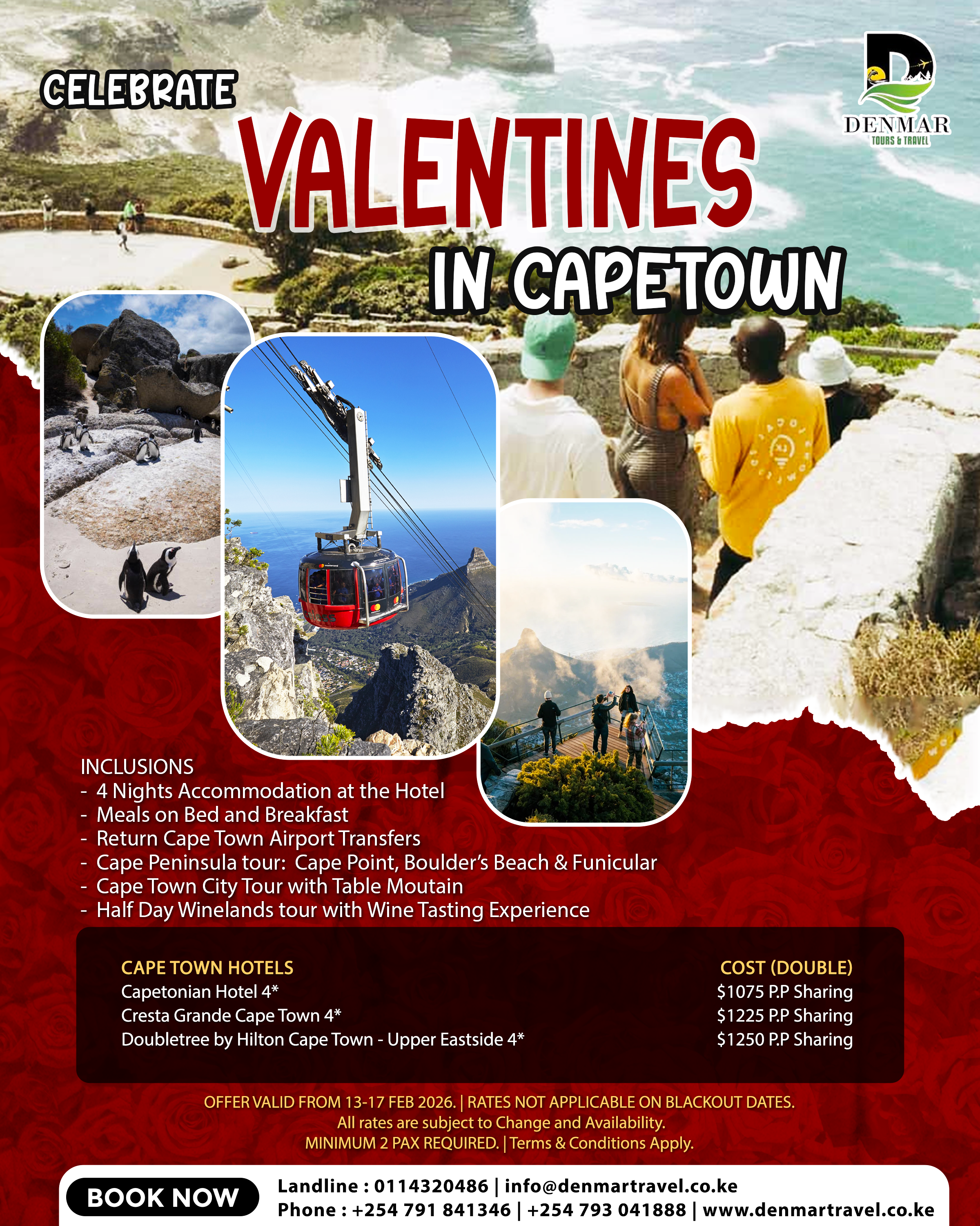 Celebrate Valentines in Cape Town