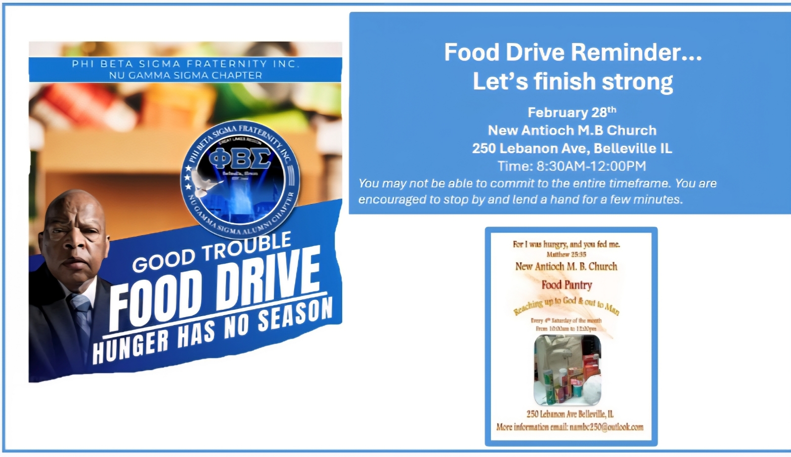 Good Trouble Food Drive