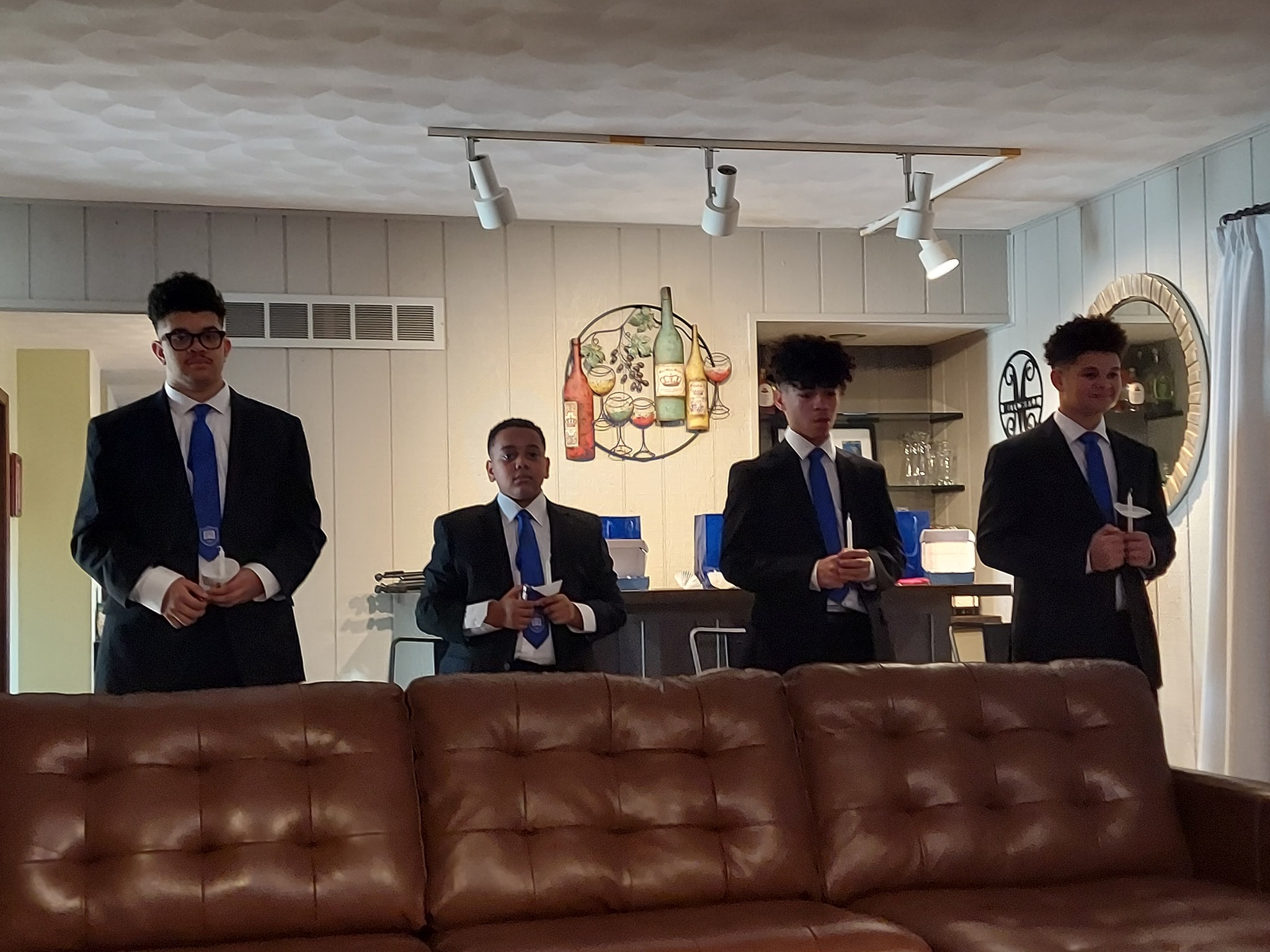 Chapter slide: fraternity event