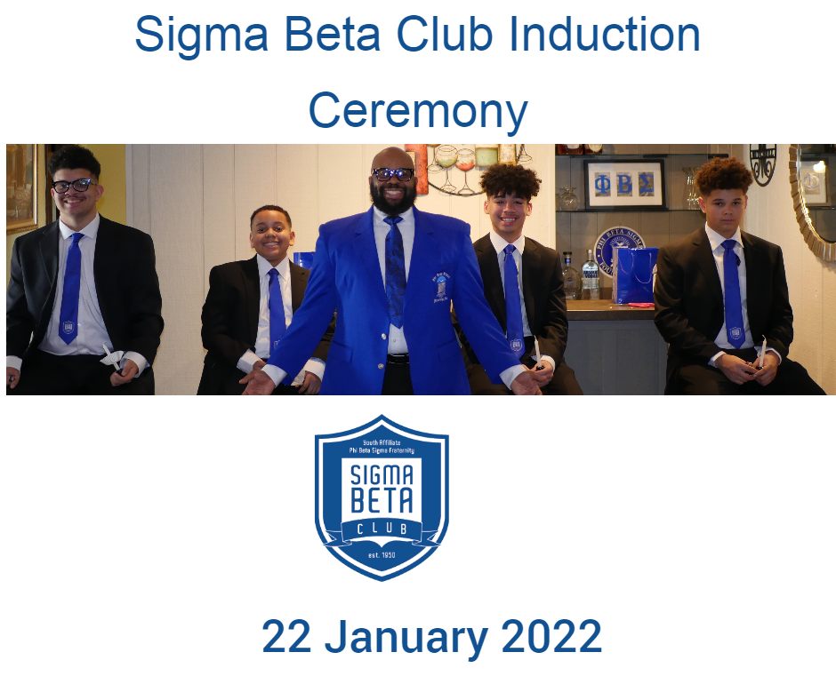 Sigma Beta Club Initiation 2022 during Covid