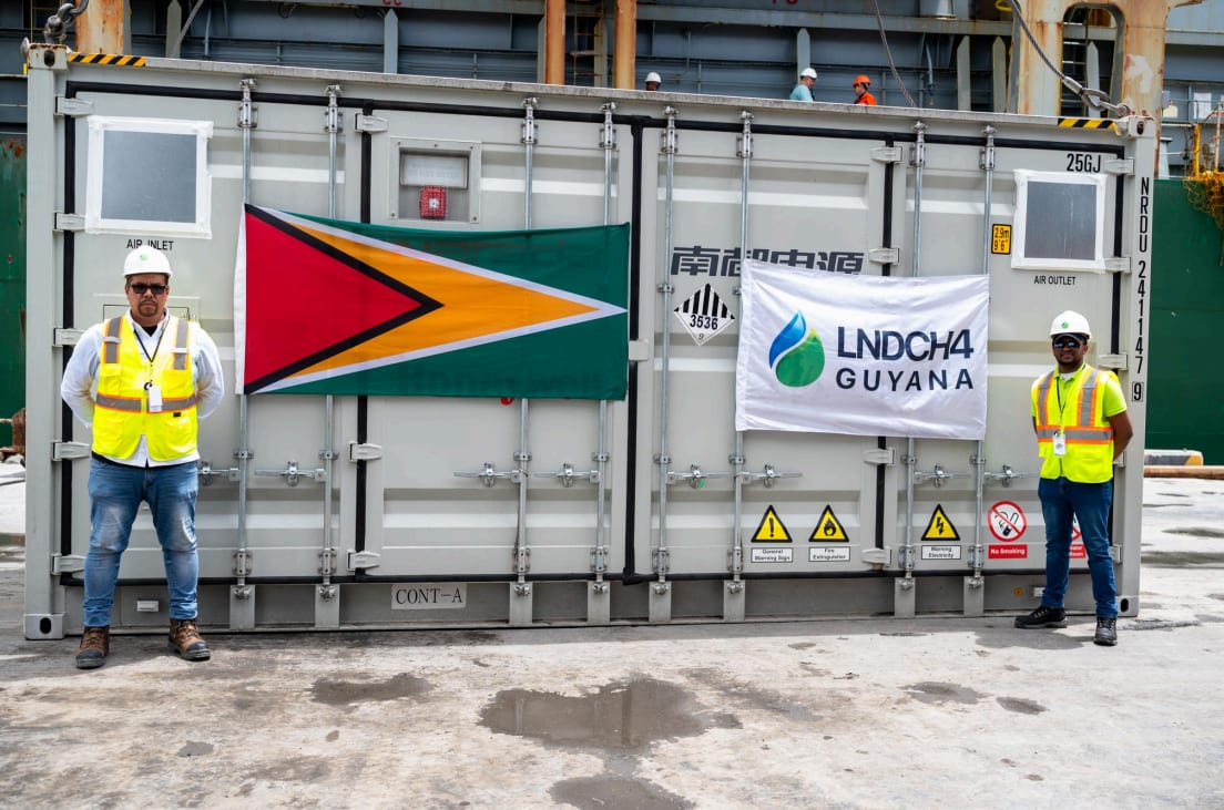 Backup energy storage system to support Gas-to-Energy project arrives