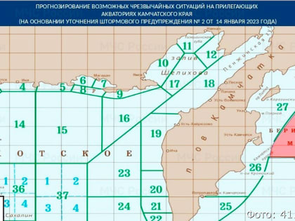 Штормовое предупреждение для морских судов: в Беринговом море ожидаются 9-метровые волны