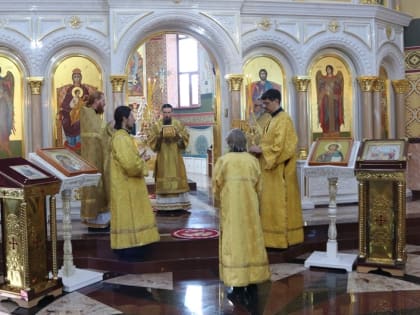 Архиепископ Феодор совершил Литургию в день памяти святых князей-страстотерпцев Бориса и Глеба