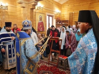 Архиепископ Феодор совершил Литургию в праздник Благовещения Пресвятой Богородицы в храме поселке Раздольный на Камчатке