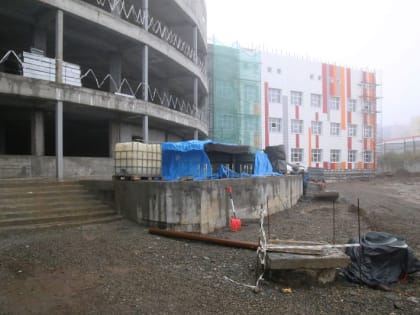 Строительство корпуса для начальных классов школы № 40 в Петропавловске-Камчатском идёт по графику