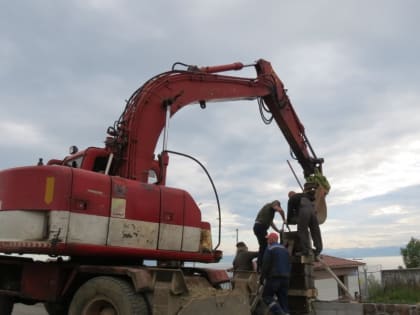 Продолжается строительство ограждения комплекса Свято-Пантелеимонова мужского монастыря