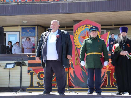 Настоятель храма с. Ключи принял участие в мероприятиях по случаю Дня Победы