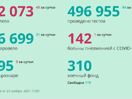 На Камчатке число заболевших COVID-19 увеличилось еще на 49 человек