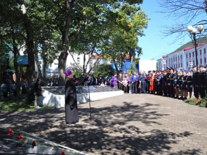 Священнослужитель епархии принял участие в мероприятии, посвящённом 78-й годовщине окончания Второй мировой войны