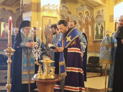 Архипастырь совершил Всенощное бдение на Камчатке в канун праздника Благовещения Пресвятой Богородицы